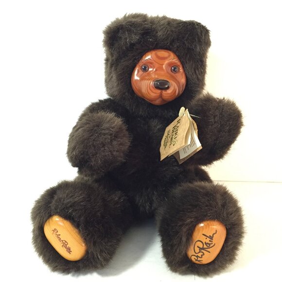 Robert Raikes Cookie Brown Bear 12" Hand Signed With Tags Jointed Teddy 1989 - Picture 1 of 12